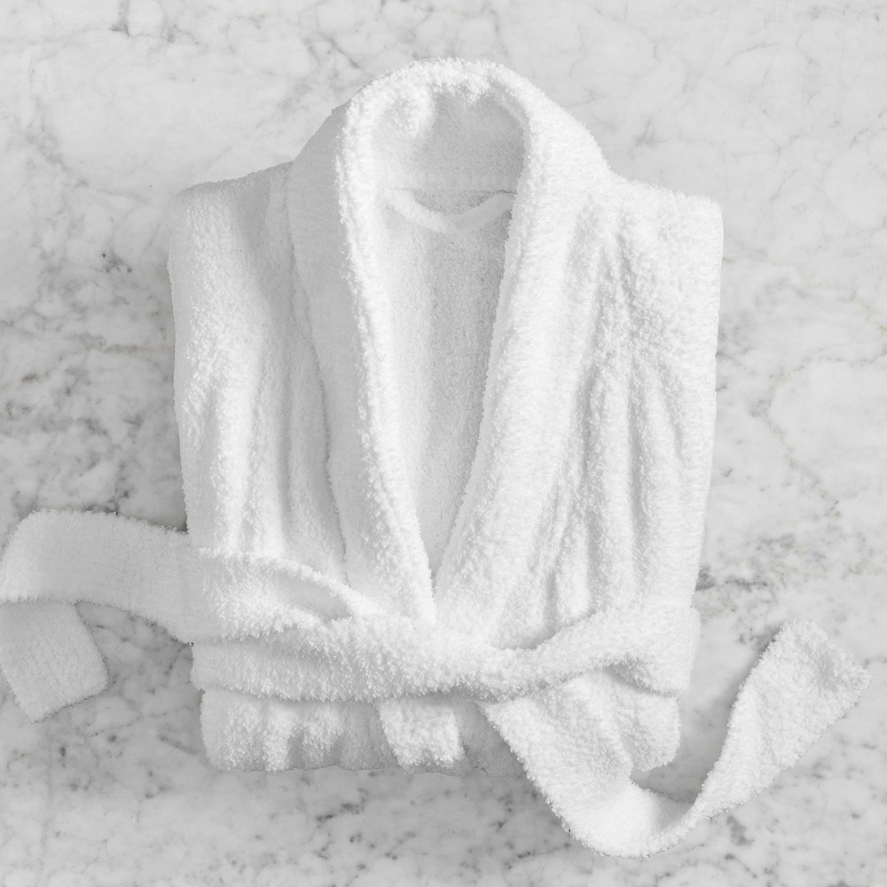 Pottery Barn Cozy Ribbed Robe white Womens XL. NWT super soft ❤️ 🧸